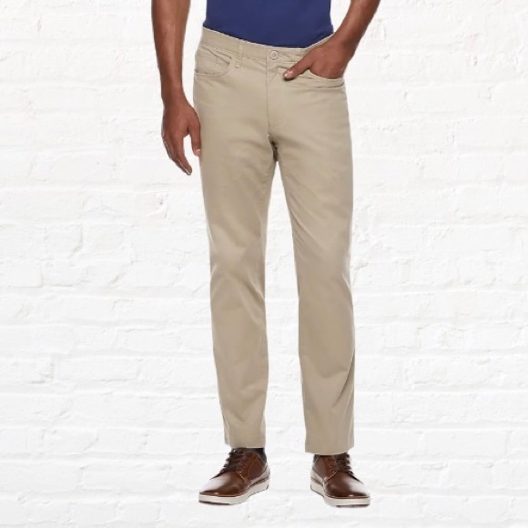Flex Straight Fit Khaki Trouser Pants 